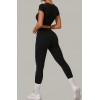 Бесшовный женский фитнес комплект Crop T-shirt + Leggings model 142